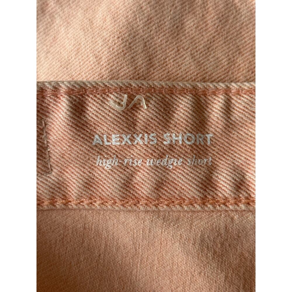 Adriano Goldschmied shorts Alexxis high rise wedgie pink size 26 - Picture 6 of 8